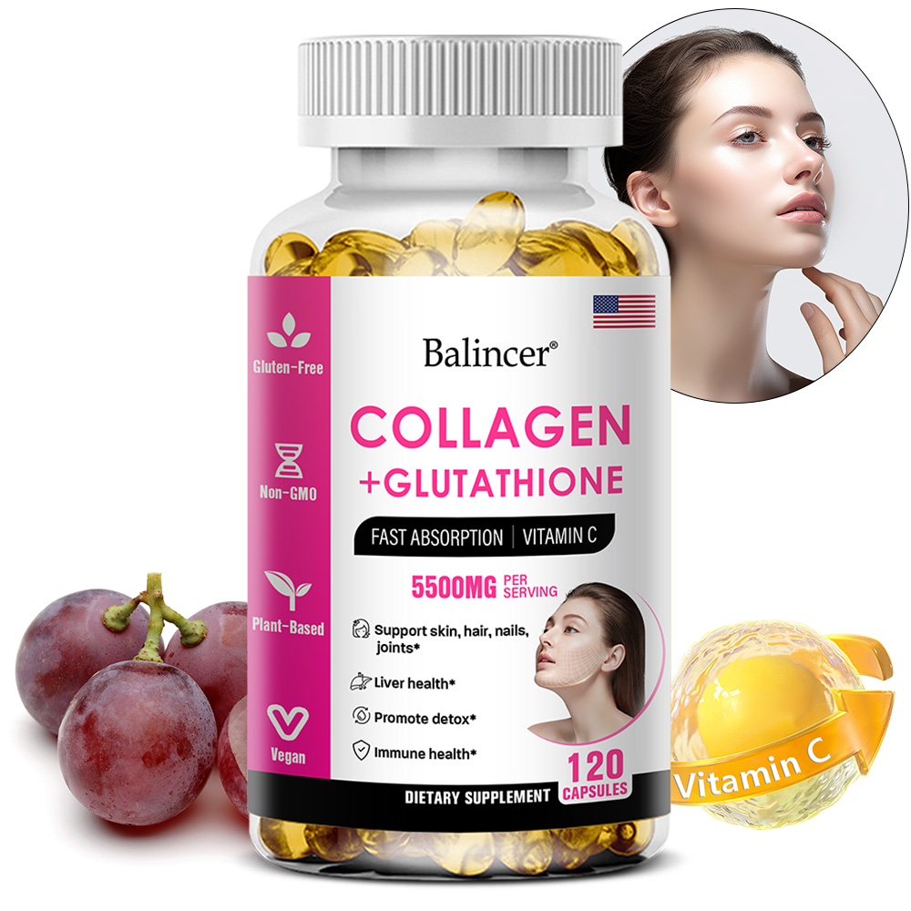 Biotin Hair Growth - グルタチオンコラーゲンカプセル、抗酸化剤、美白、肌、髪、爪に深く栄養を与え、アンチエイジングと関節の健康をサポートします。