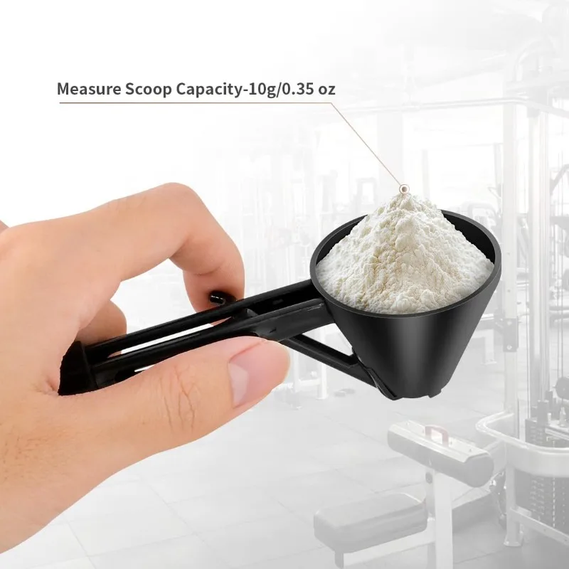 Whey Protein Isolate - 1 個マルチユース計量スプーン漏斗プロテインコーヒー用に再利用可能ベビーフォーミュラキッチンジムホームパウダースクープキッチンツール