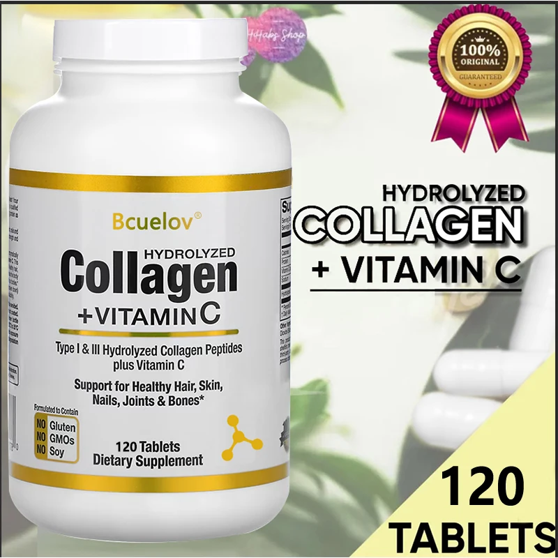 Collagen Peptide Powder - bcuelov 加水分解コラーゲンペプチド - 健康な髪、肌、爪のための栄養補助食品