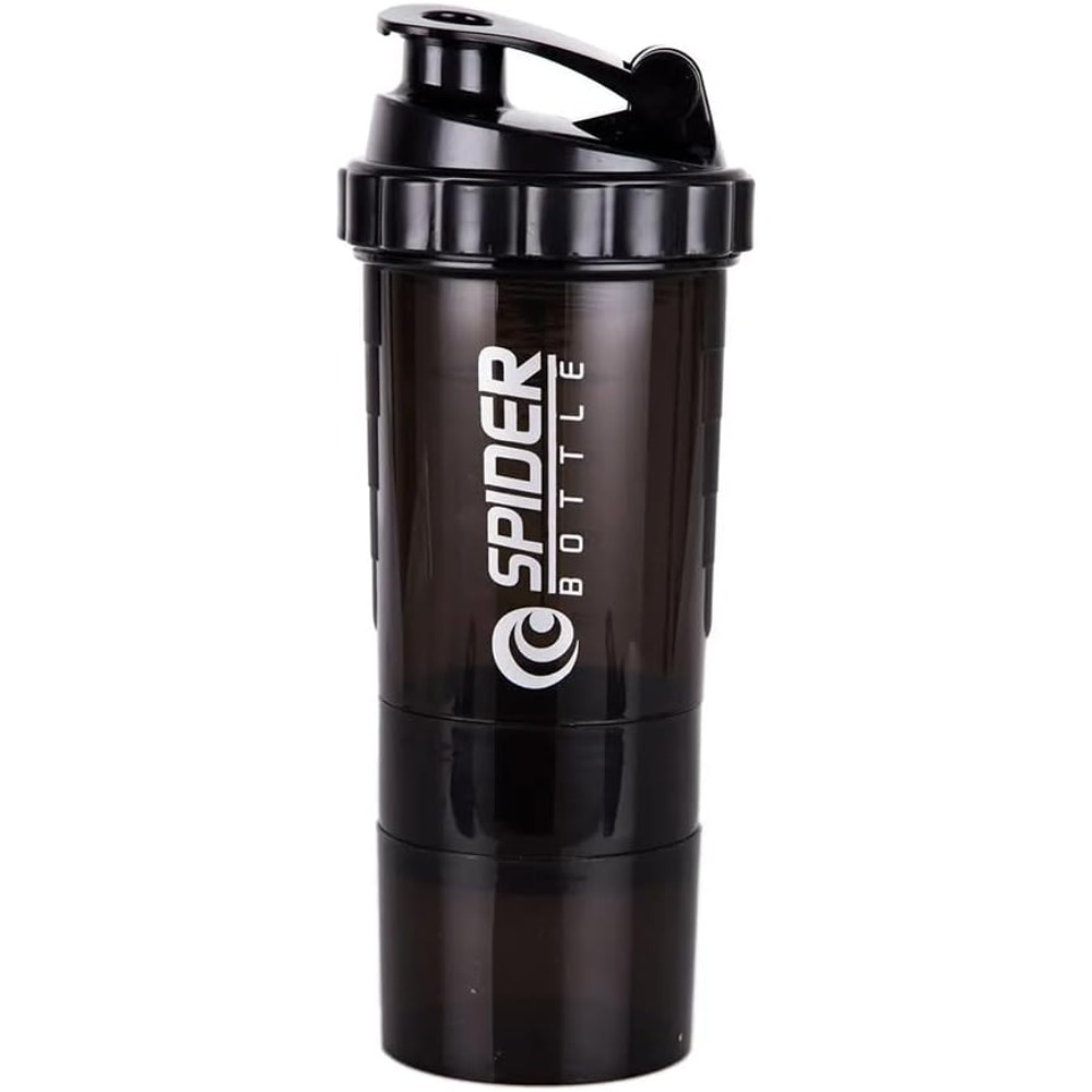 Whey Protein Isolate - 3層シェーカープロテインボトルパウダーシェイクカップウォーターボトルプラスチックミキシングカップボディビルディングエクササイズボトル
