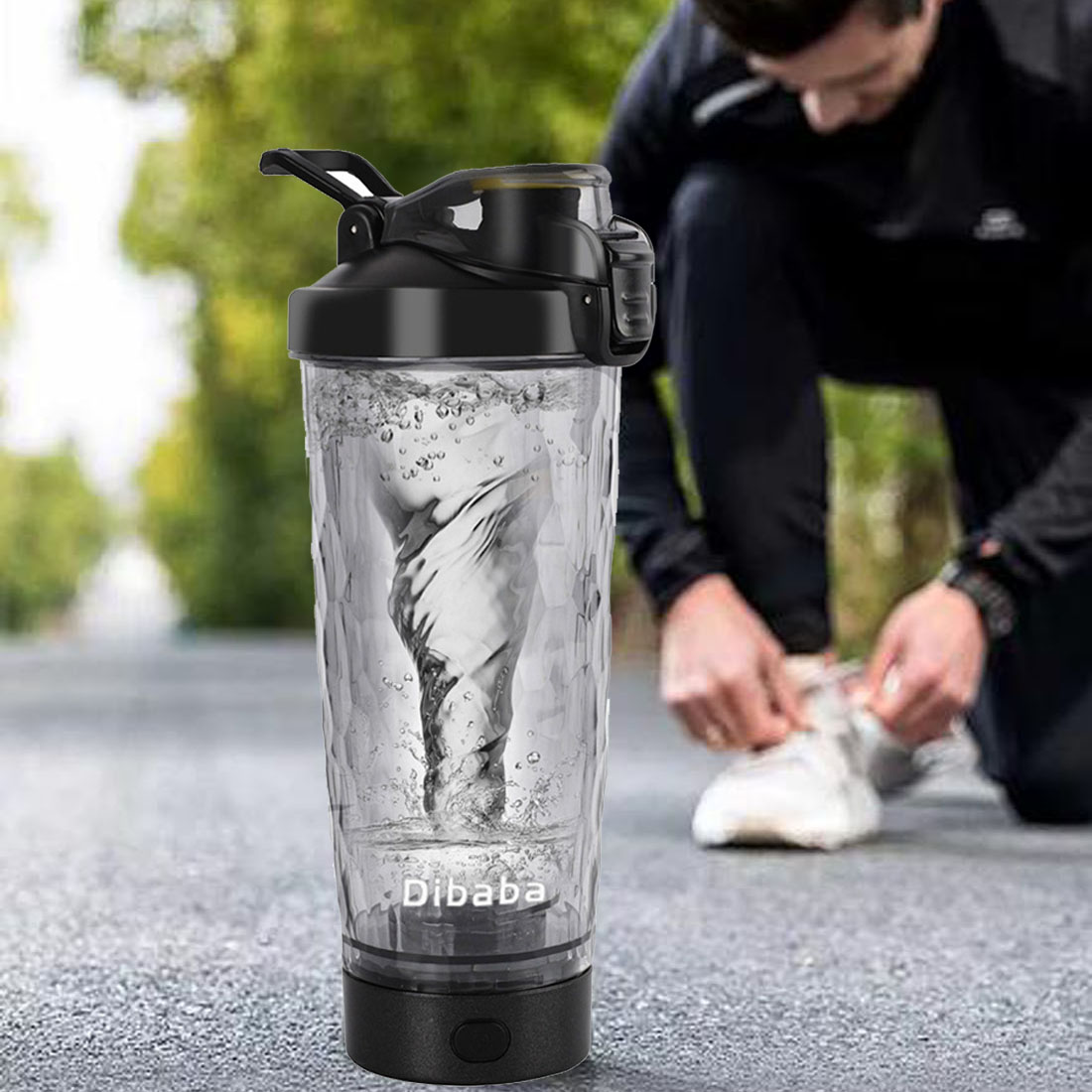 Whey Protein Isolate - 700 ミリリットル電気プロテインパウダー混合カップ自動シェーカーボトルミキサーシェイクボトルミルクコーヒーブレンダーケトル fro ジム屋外