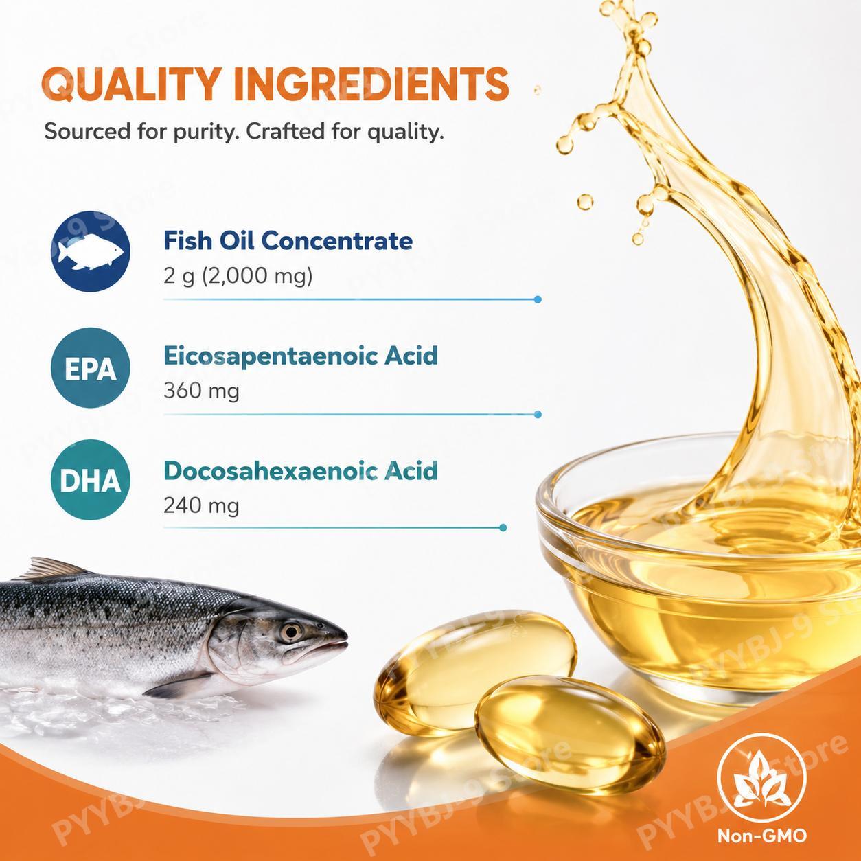 オメガ3魚油ソフトジェル（EPA・DHA配合）、分子蒸留、心 - Krill Oil Supplement のレビューと価格
