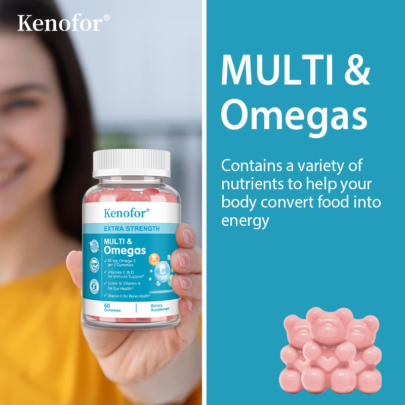 オメガ3が豊富なマルチビタミン グミは、脳、心臓、目の健康を - Multivitamin Gummy Adult のレビューと価格