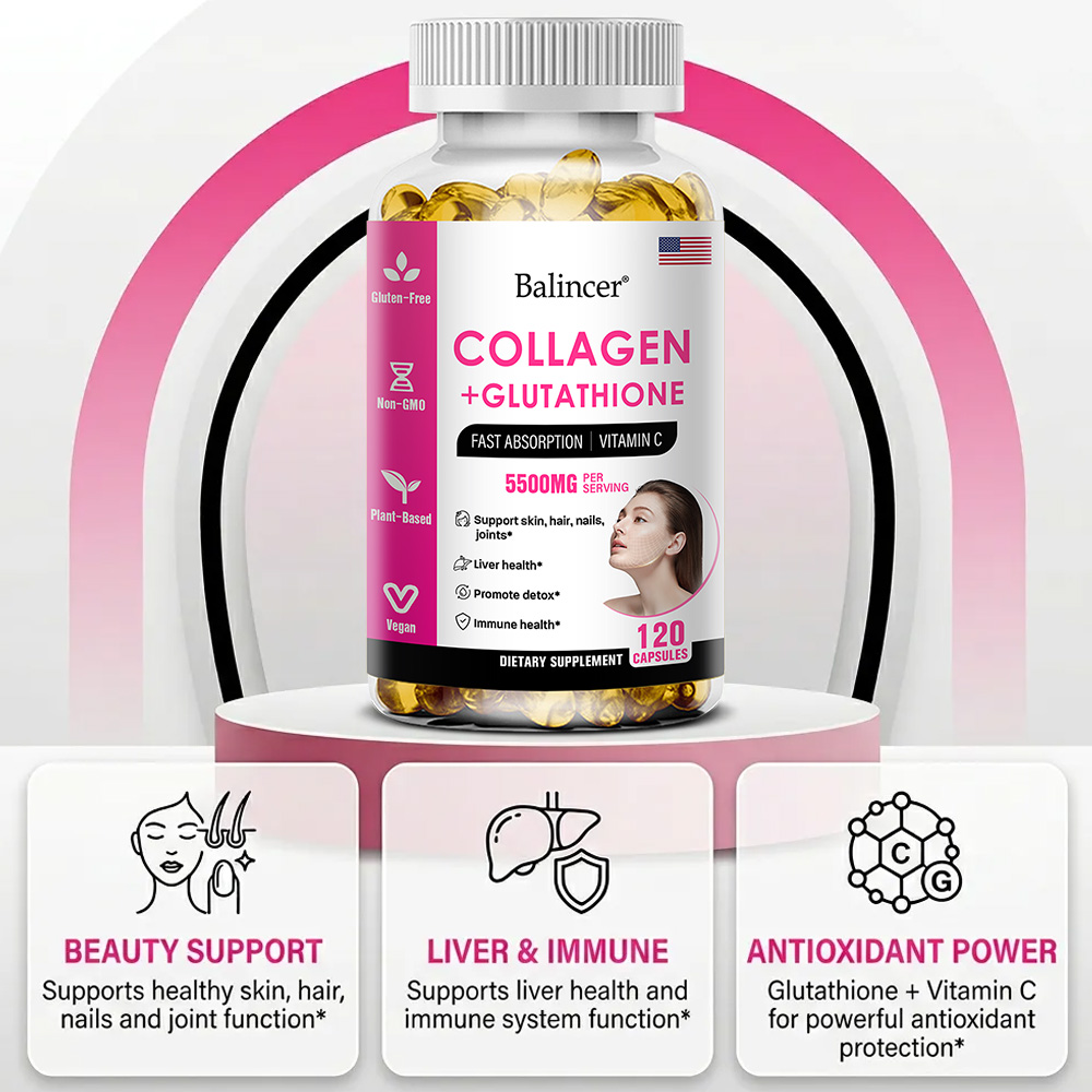 グルタチオンコラーゲンカプセル、抗酸化剤、美白、肌、髪、爪に - Biotin Hair Growth のレビューと価格