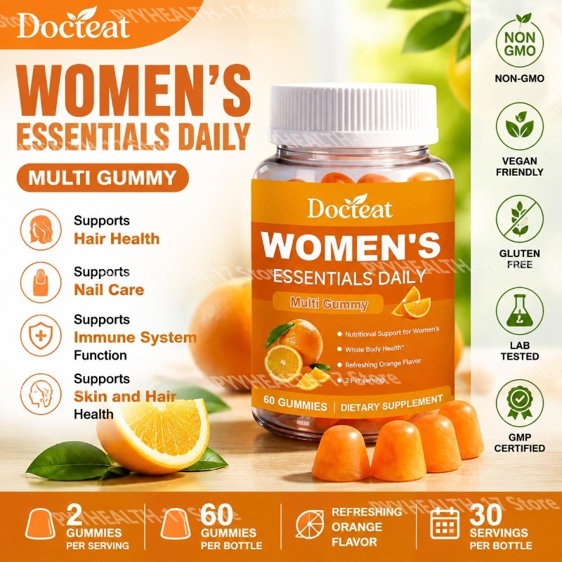ドクテット 女性のためのエッセンシャル デイリーマルチグミ  - Multivitamin Gummy Adult のレビューと価格