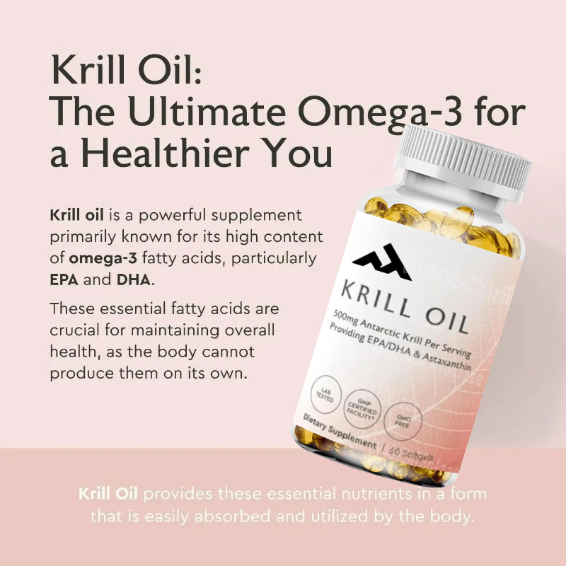 南極オキアミ油 500mg リン脂質サプリメント、EPA/D - Krill Oil Supplement のレビューと価格
