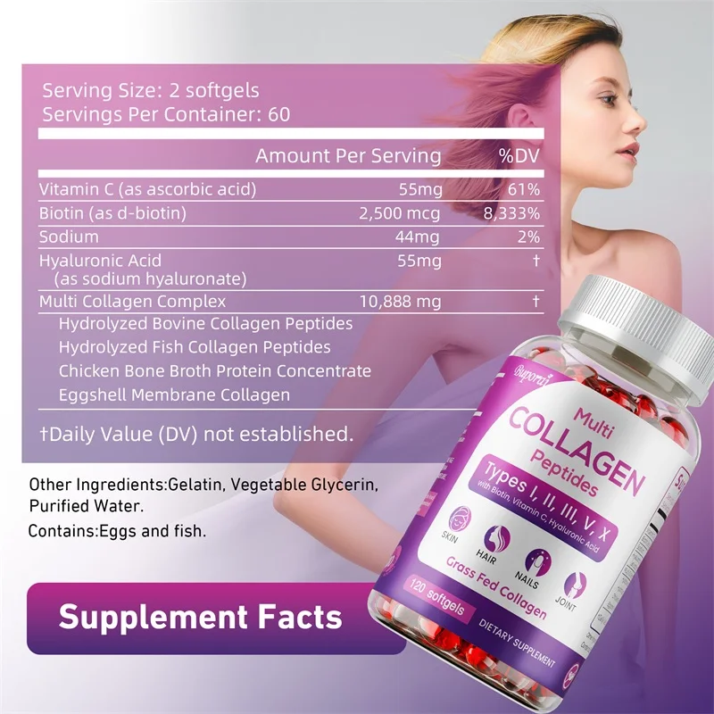 コラーゲンペプチド - 全体的な健康をサポートし、腸と消化機 - Biotin Hair Growth のレビューと価格