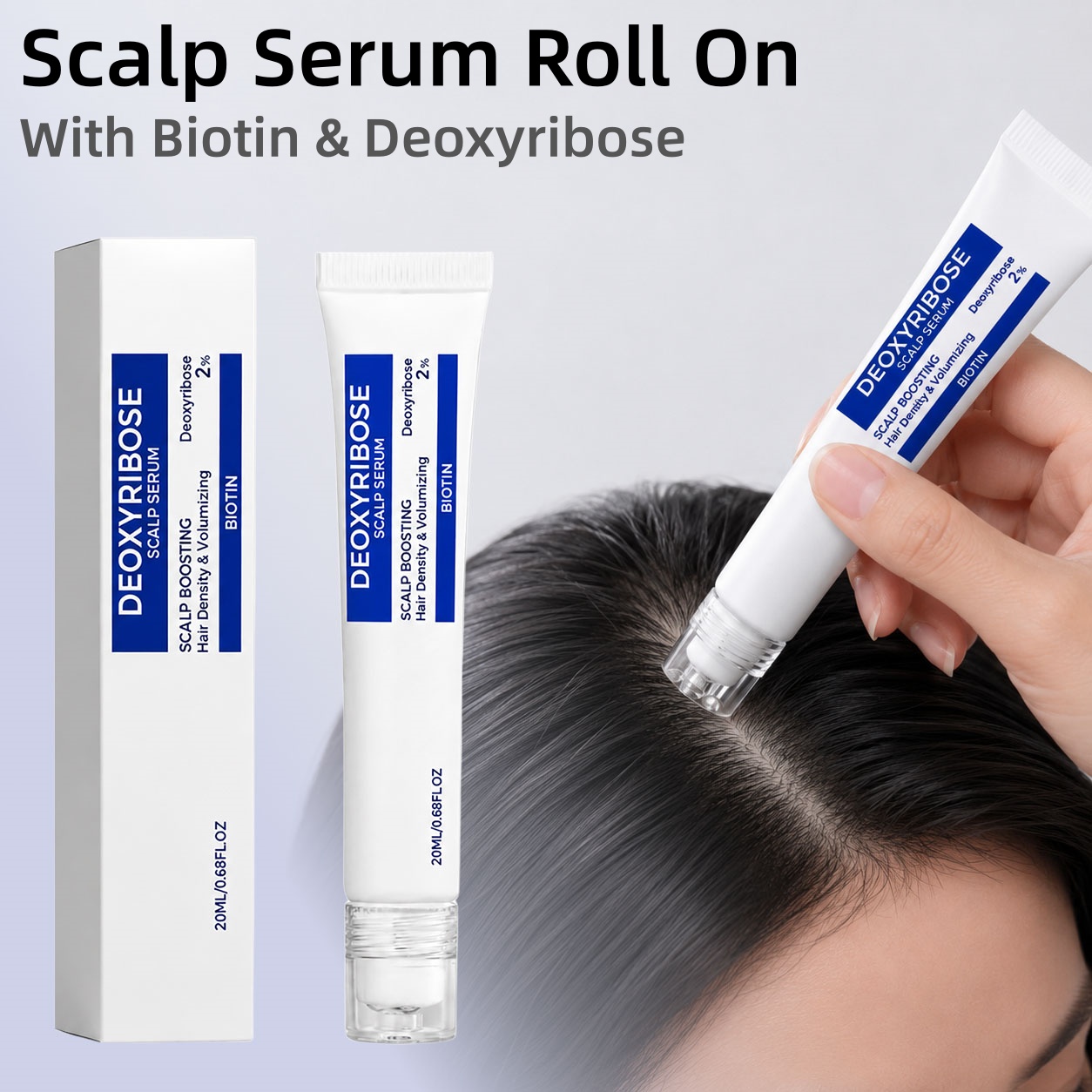 ビオチンデオキシリボース配合の頭皮美容液、毛包の活力を高め、 - Biotin Hair Growth のレビューと価格