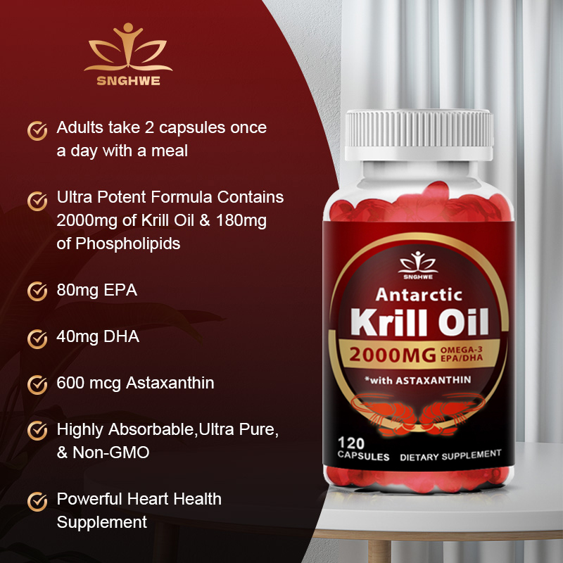 2000Mg オキアミ油リン脂質 オメガ-3 EPA および - Krill Oil Supplement のレビューと価格
