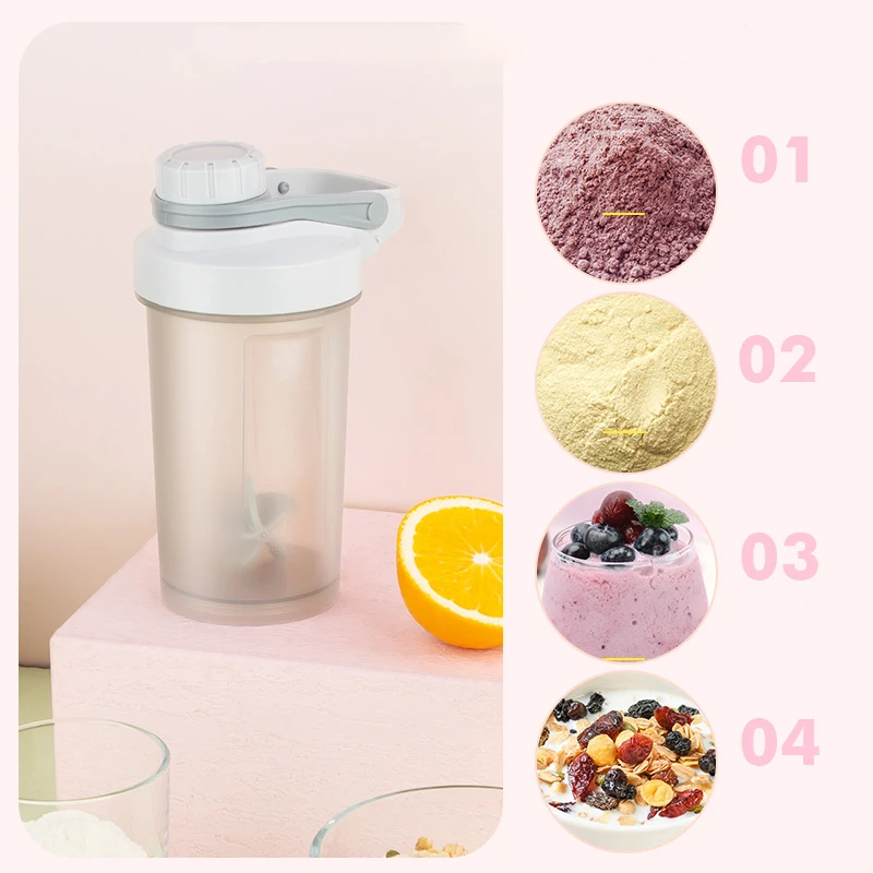 シェイクカップスポーツフィットネスウォーターボトルミルクシェ - Whey Protein Isolate のレビューと価格