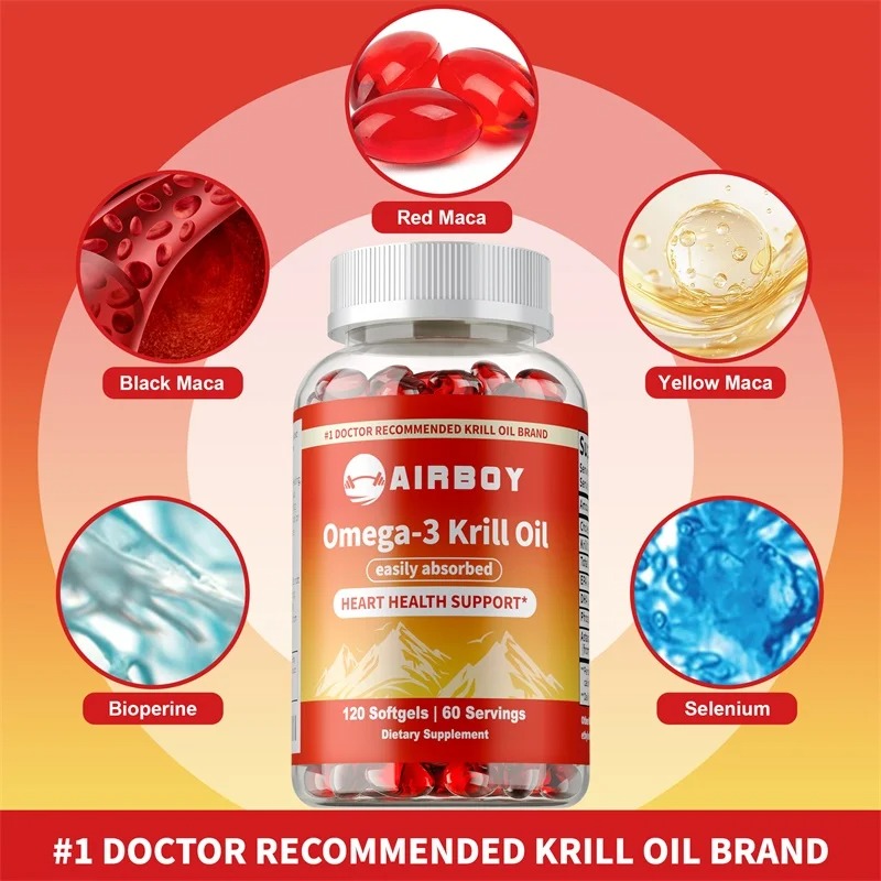 オメガ3 クリルオイル アスタキサンチン配合 プレミアム デ - Krill Oil Supplement のレビューと価格