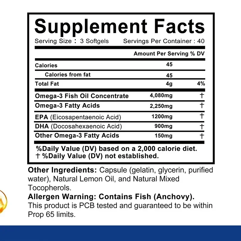 オメガ-3 魚油 - 記憶力、集中力、認知力を向上させ、脳と - Krill Oil Supplement のレビューと価格