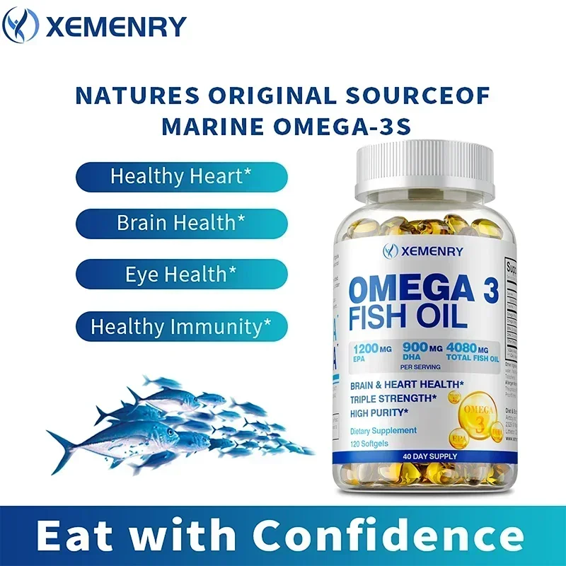 オメガ-3 魚油 - 記憶力、集中力、認知力を向上させ、脳と - Krill Oil Supplement のレビューと価格